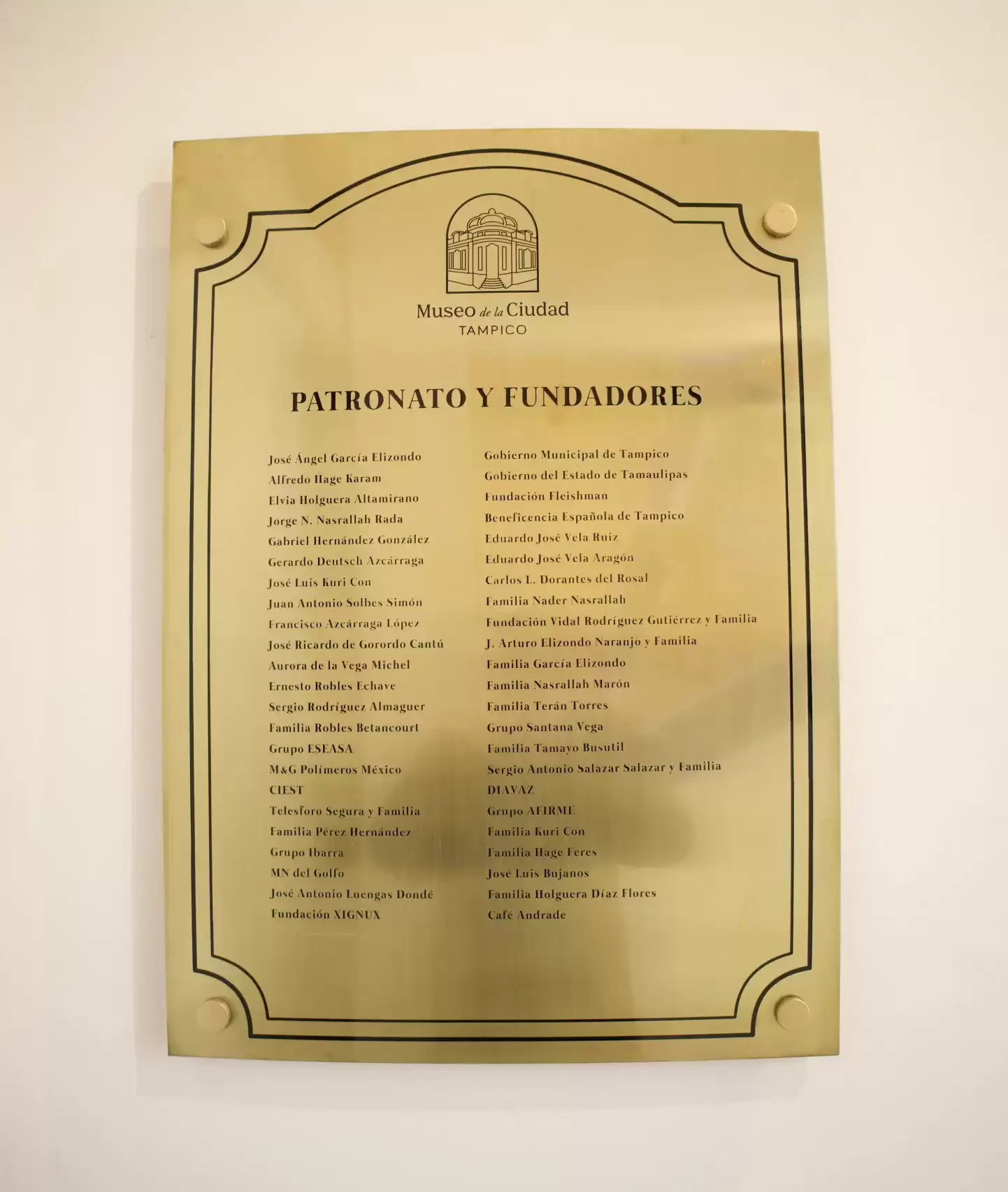 Patronato y Fundadores del Museo de Tampico